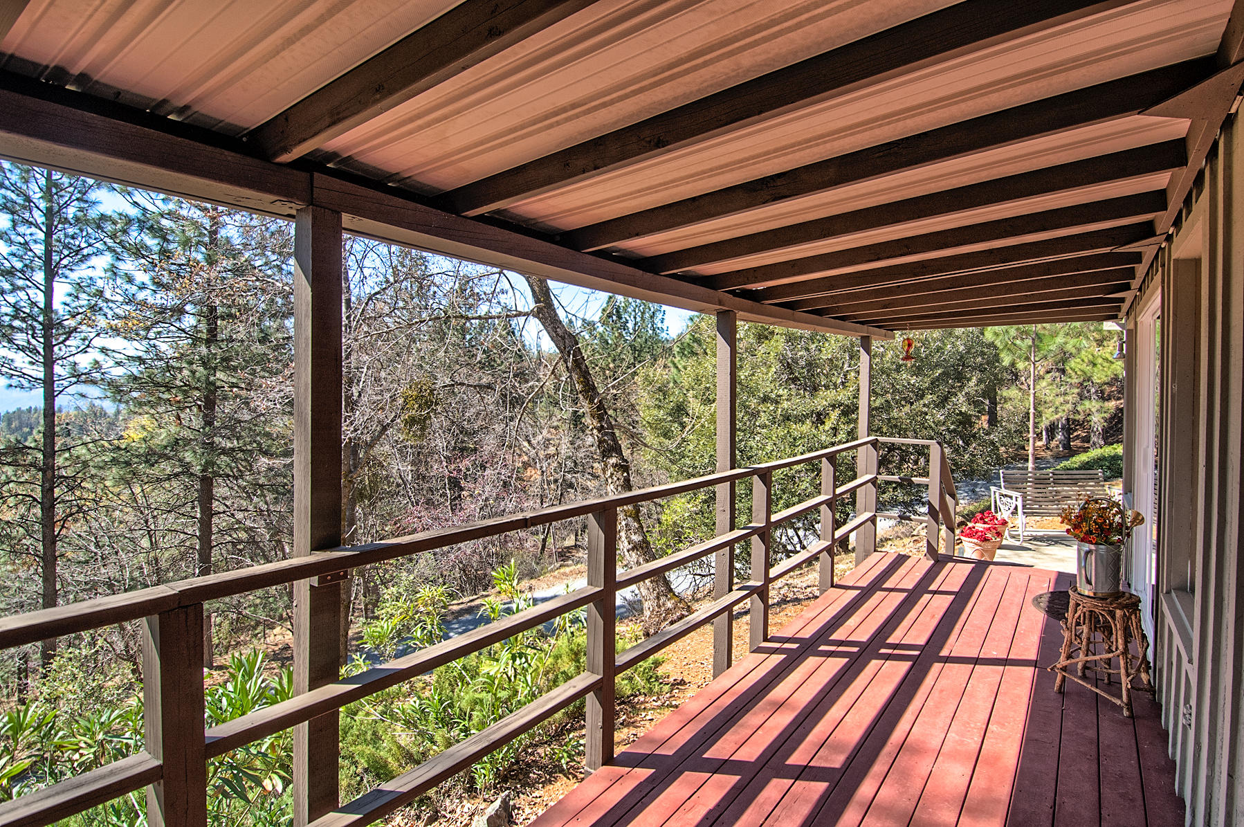 19370 Mountain Maple Road Lakehead, CA 96051 - Photo 31 of 48 Covered Deck ~ View 3
