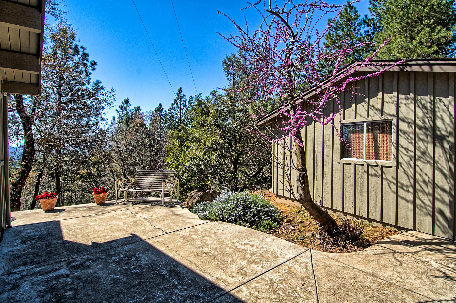 19370 Mountain Maple Road Lakehead, CA 96051 - Photo 39 of 48 Stamped Concrete Patio ~ View 3