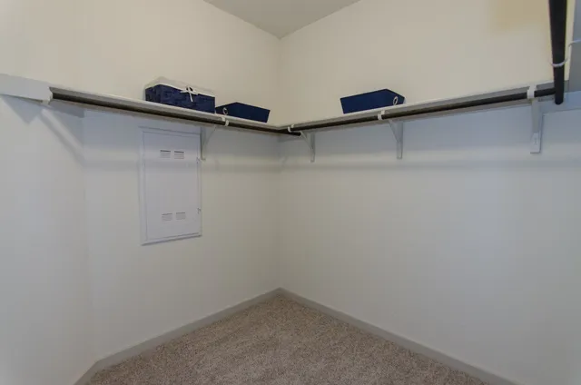 a close view of closet