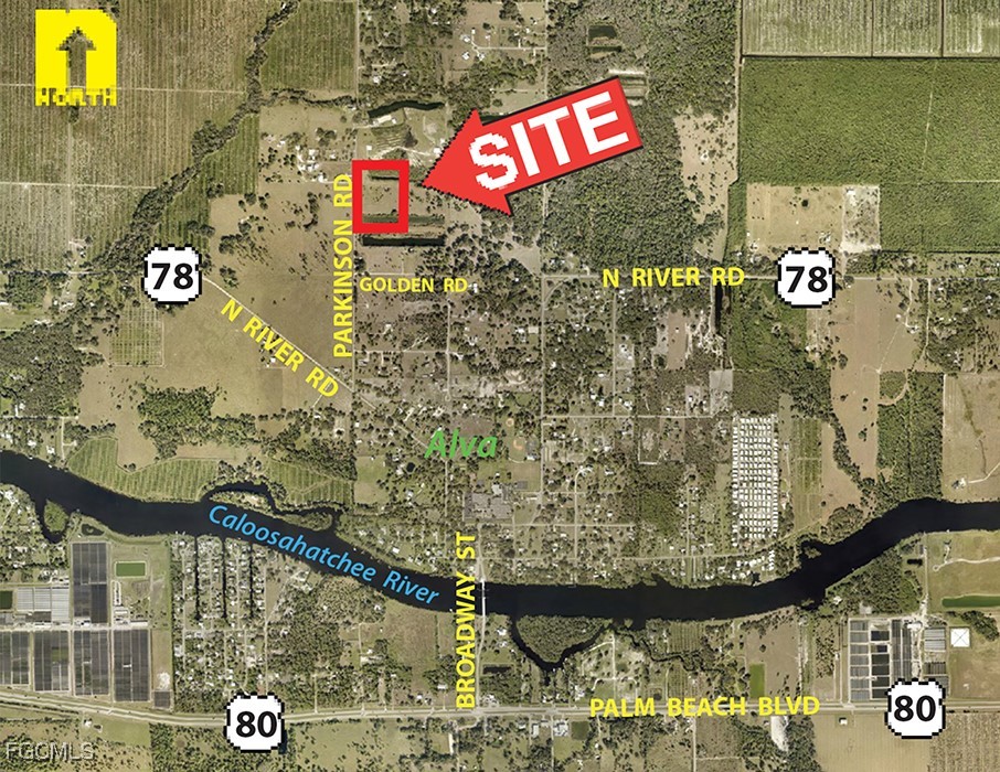 18030 Parkinson Road Alva, FL 33920 - Photo 6 of 8 a street sign that is on a brick wall