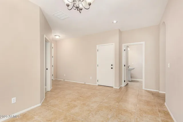 a view of an empty room