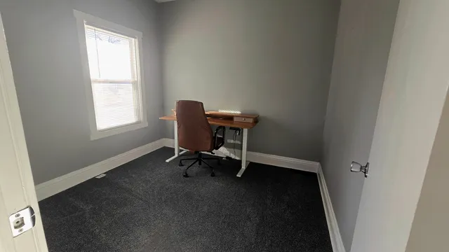 a view of a workspace with a window