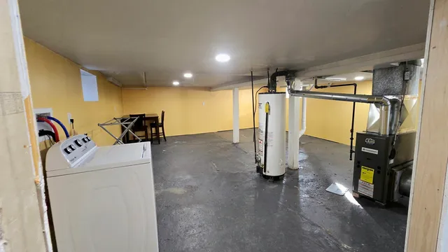 a view of water heater room