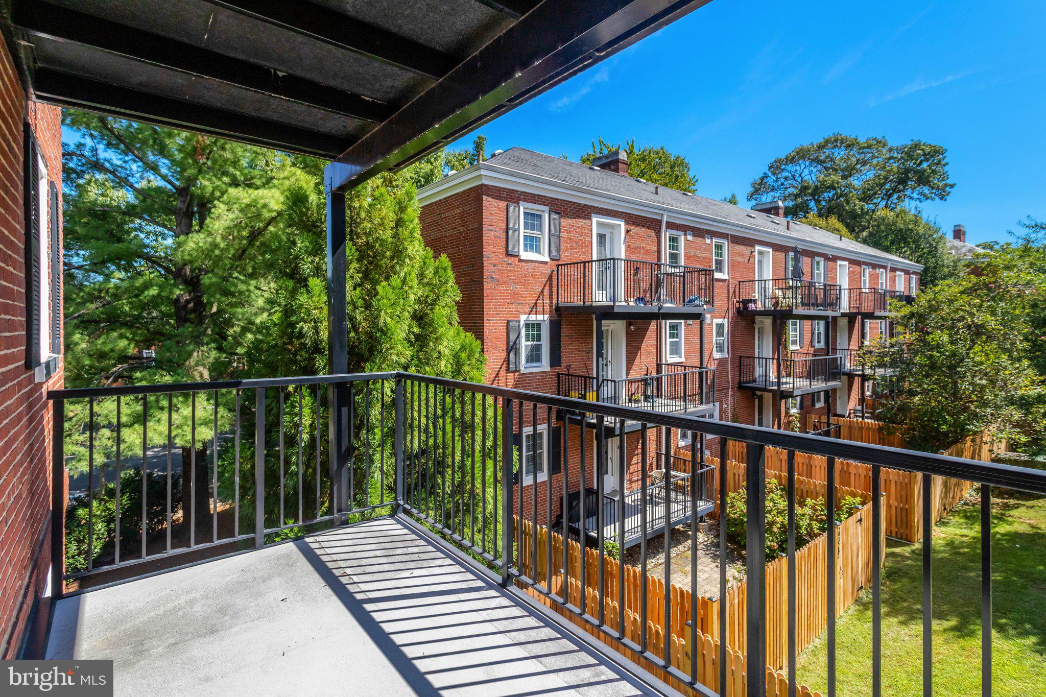 4900 29th Road South, Unit B1 Arlington, VA 22206 - Photo 26 of 56 Private balcony overlooking the courtyard.