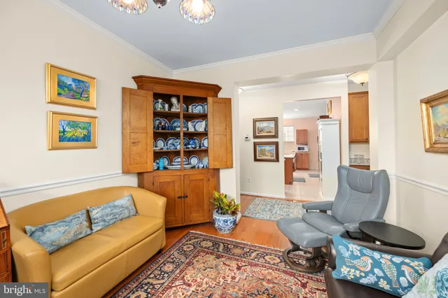 a living room with furniture and a couch