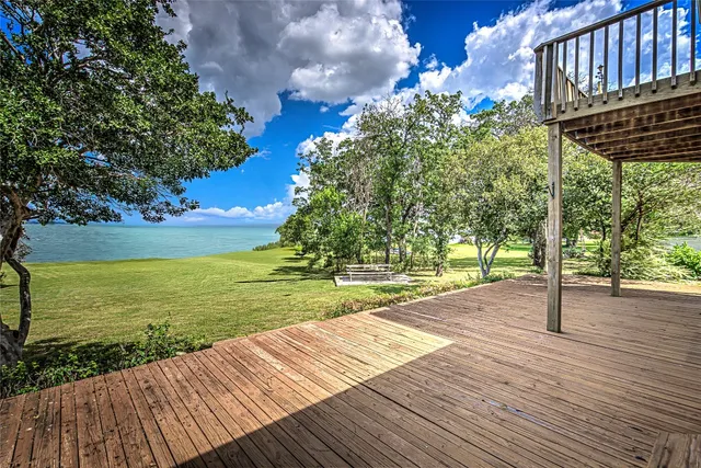 a view of an ocean and beach