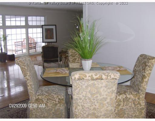 1430 Nottingham Road Charleston, WV 25314 - Photo 3 of 8 Dining Room. Beauitful Hardwod floors and french doors to deck