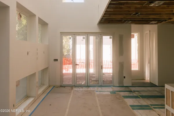 a view of an entrance door of the house
