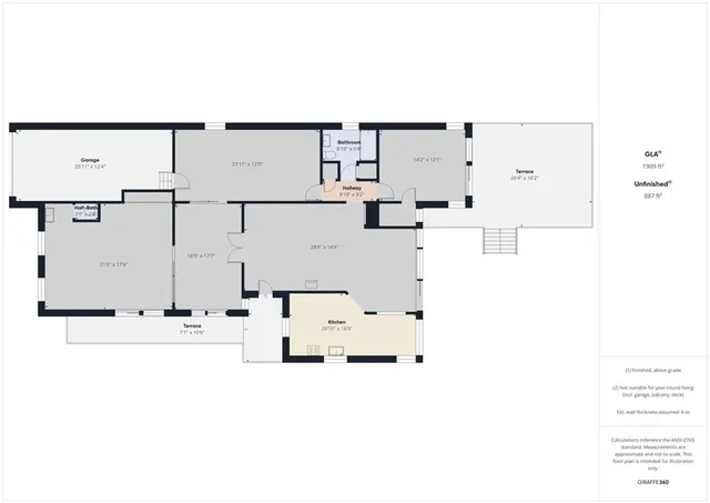 a house that has a tree in front of it