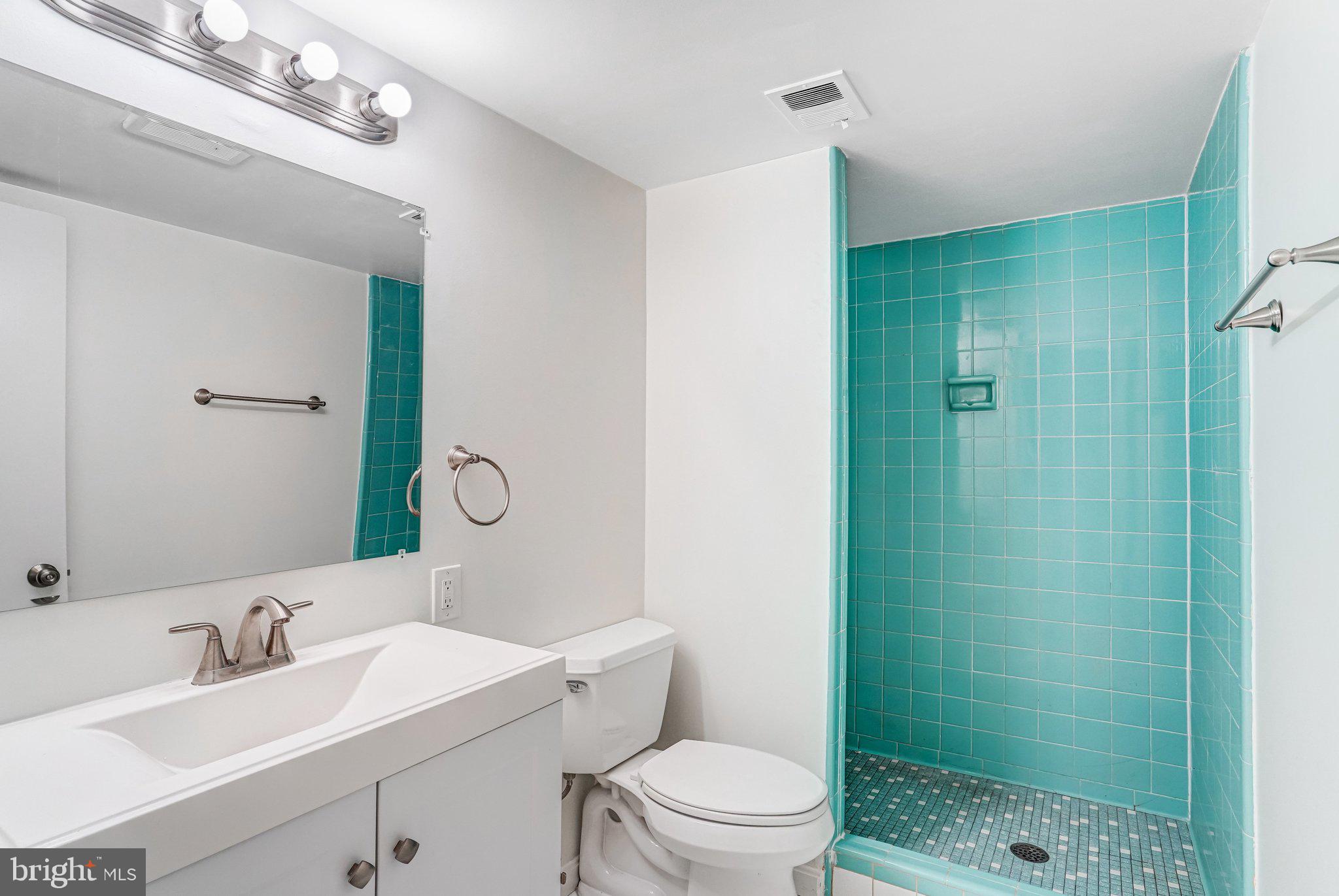 9752 Cardinal Road Fairfax, VA 22030 - Photo 32 of 37 a bathroom with a sink a toilet and shower