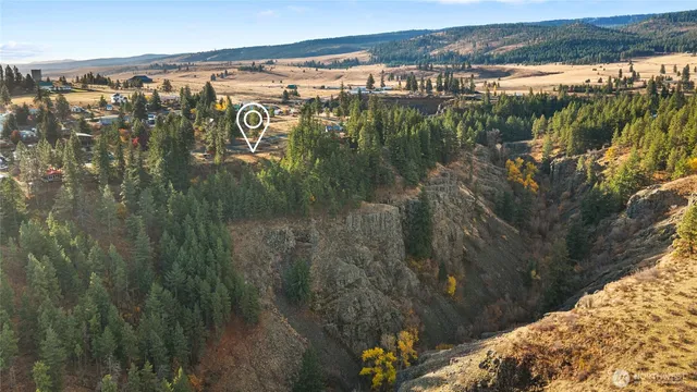 a view of lake with green space