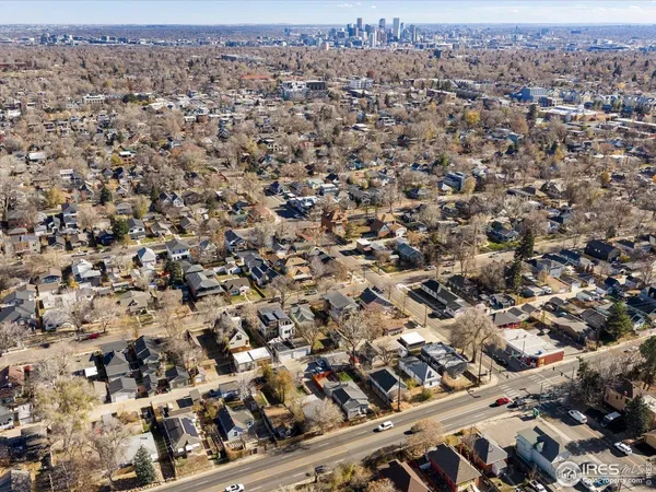 an aerial view of a city