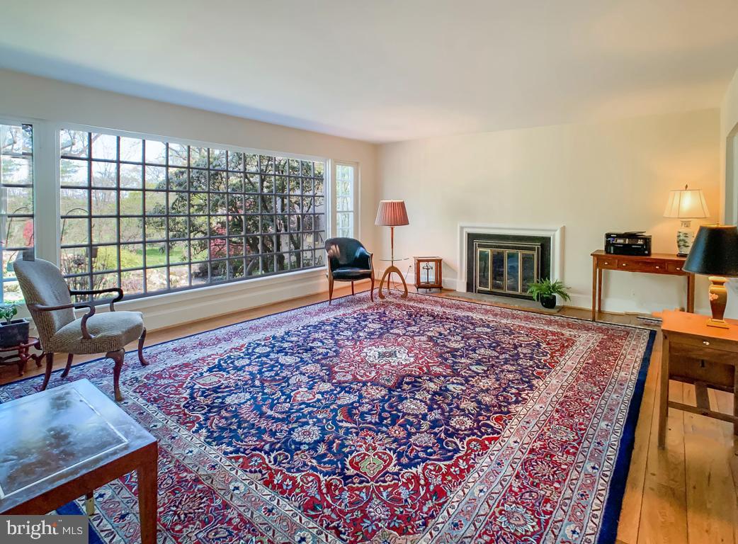 1936 Paper Mill Road Huntingdon Valley, PA 19006 - Photo 19 of 60 Living room with views to the Koi Pond & Backyard