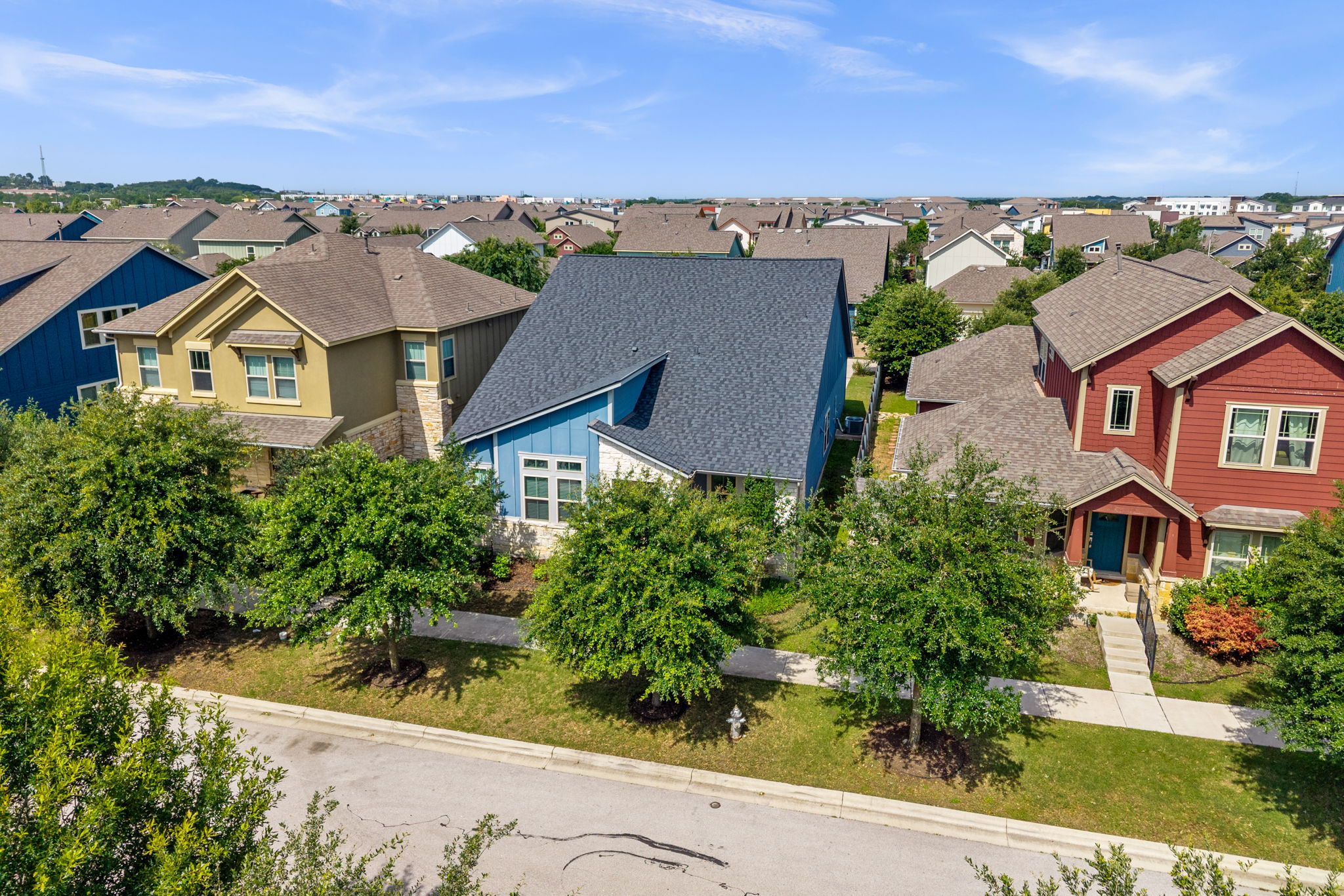 8800 Slater Drive Austin, TX 78747 - Photo 31 of 40 an aerial view of multiple houses
