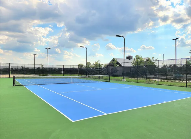 a view of park with slide