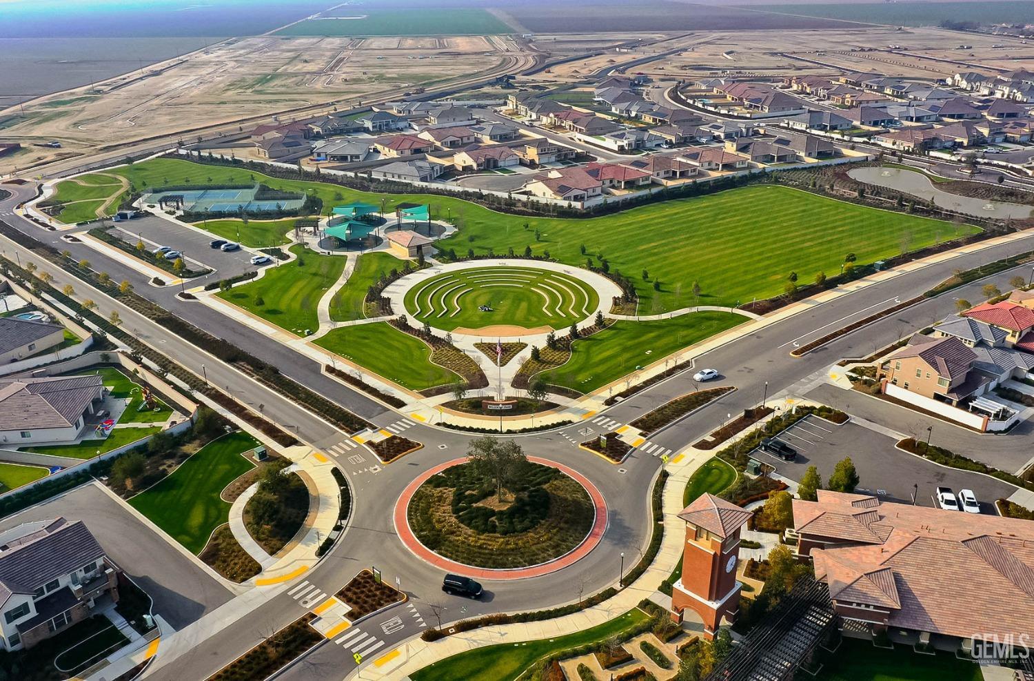 Undisclosed Address Bakersfield, CA 93311 - Photo 20 of 24 an aerial view of a residential houses with outdoor space and city view