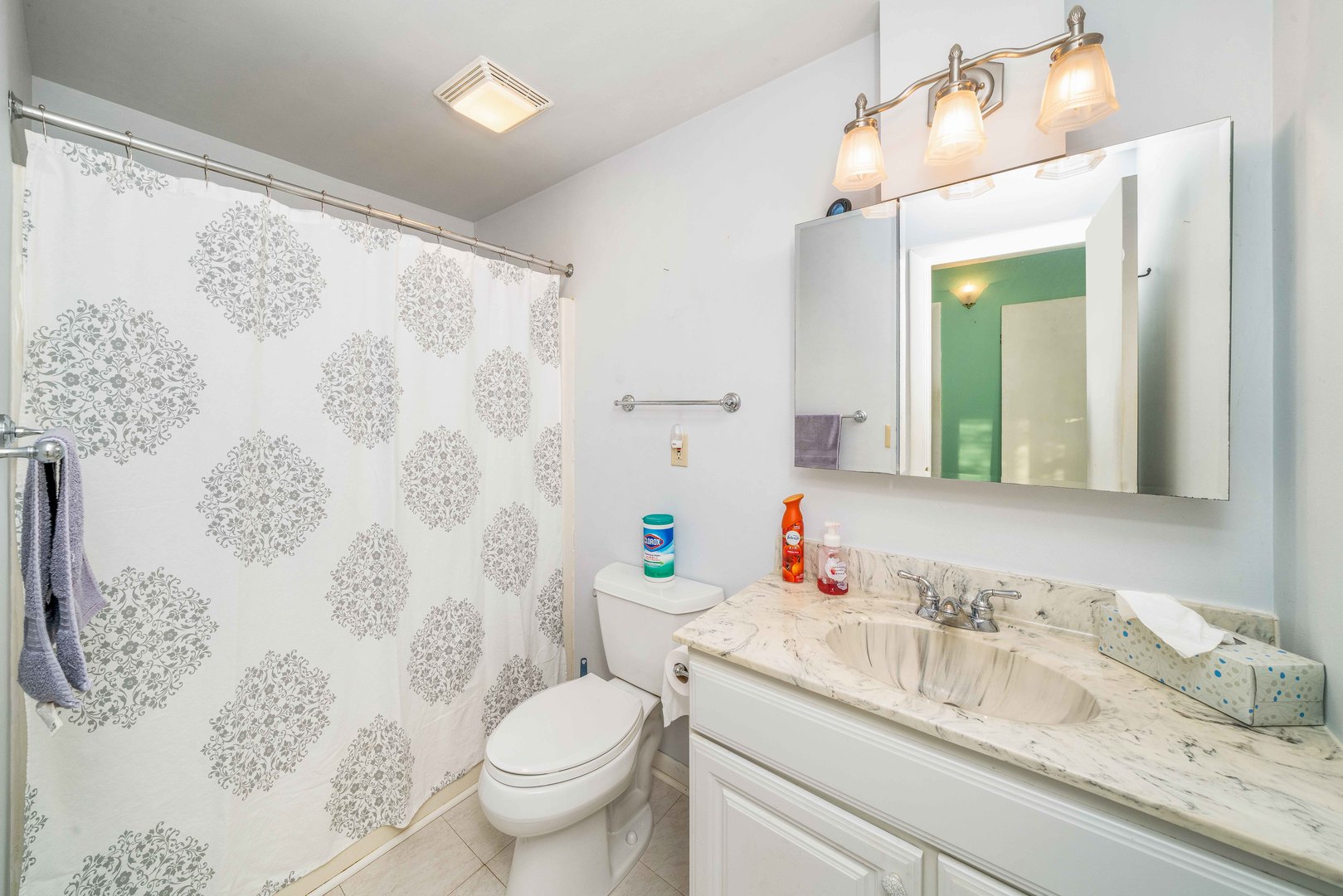 1014 Castle Street Sandwich, IL 60548 - Photo 13 of 21 a bathroom with a granite countertop sink mirror vanity and toilet