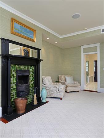 26 Braddock Park Boston, MA 02116 - Photo 18 of 25 a living room with furniture and a fireplace