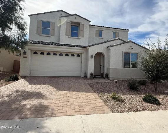 a front view of a house