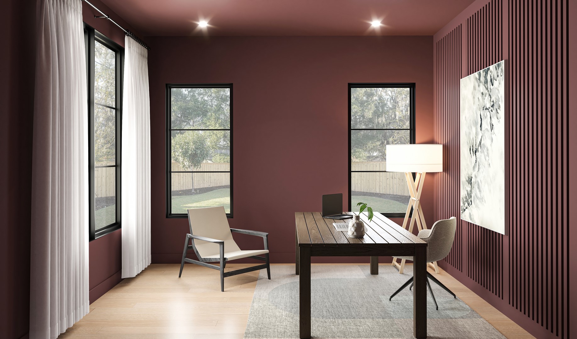 2225 Branard Street Houston, TX 77098 - Photo 7 of 8 Representative rendering of the floor plan and design scheme of this home