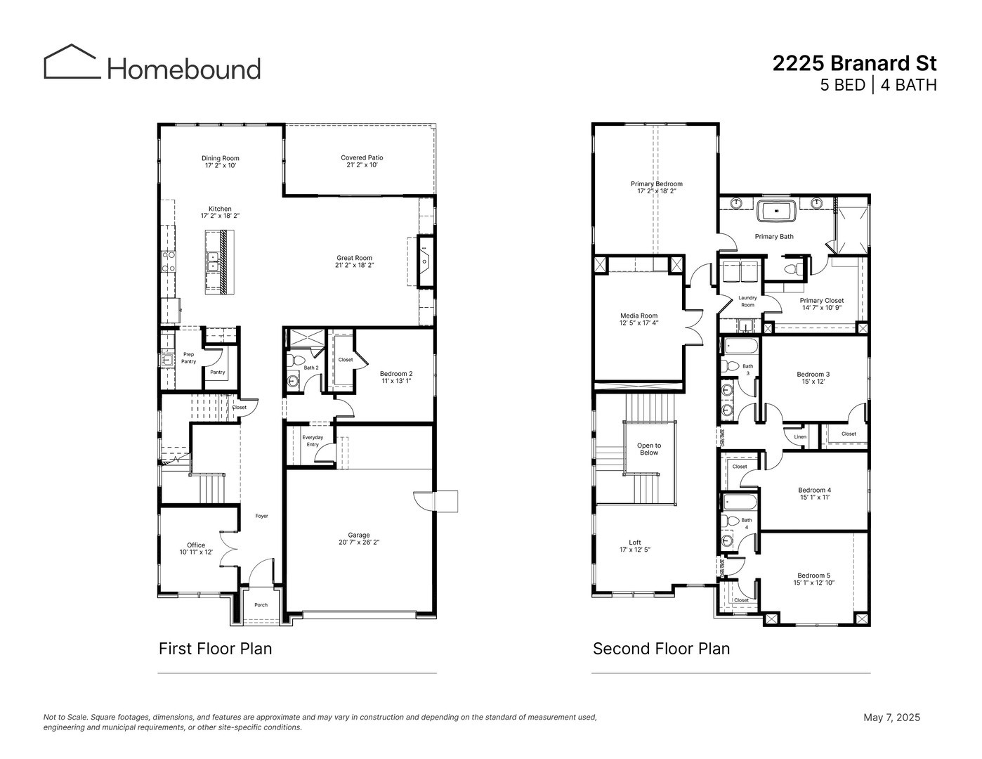 2225 Branard Street Houston, TX 77098 - Photo 8 of 8 Floor plan for 2225 Branard Street
