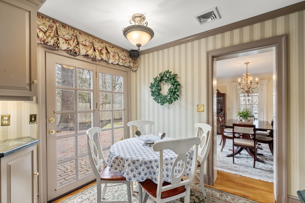 24 Wyndmere Road Milton, MA 02186 - Photo 9 of 37 a dining room with furniture and large windows