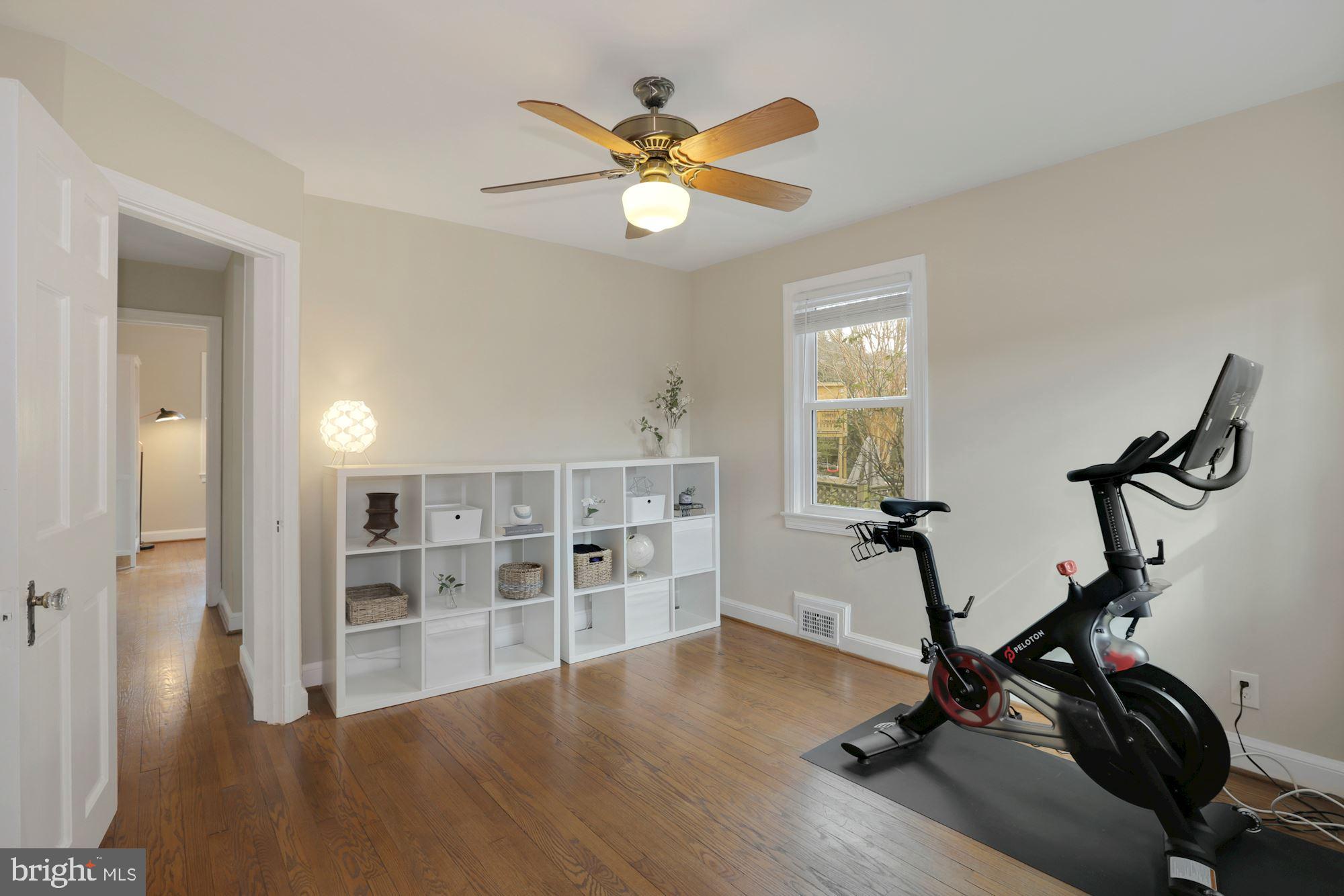 10006 Markham Street Silver Spring, MD 20901 - Photo 14 of 36 Bedroom #1 with Hardwood Flooring and Ceiling Fan