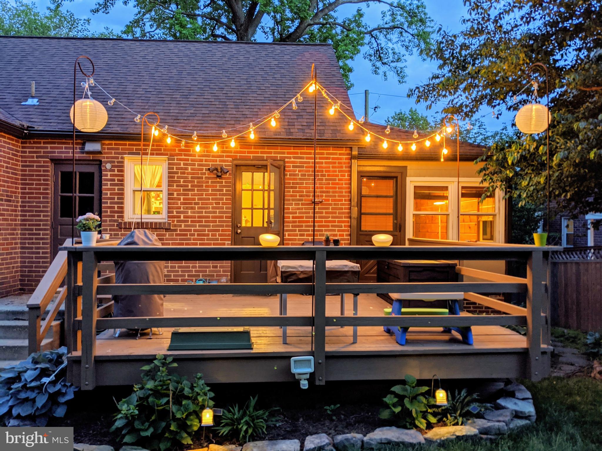 10006 Markham Street Silver Spring, MD 20901 - Photo 33 of 36 Deck Illuminated at Night