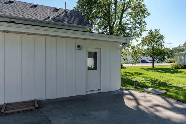 a view of backyard with outdoor space
