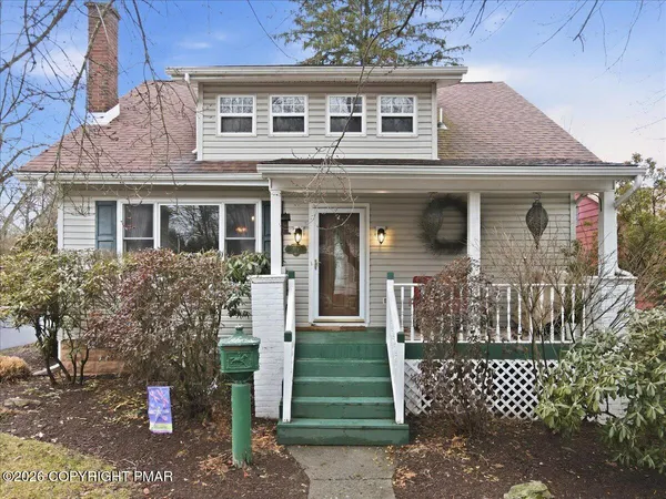 a front view of a house