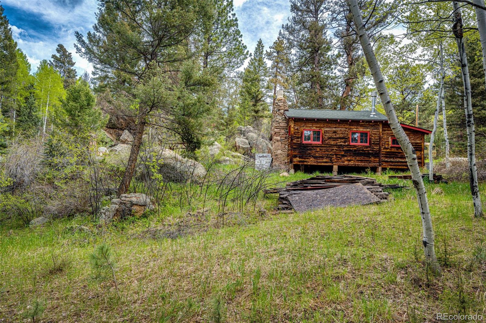 12346 Bear Haven Road Conifer, CO 80433 - Photo 47 of 47 a backyard of a house with lots of green space