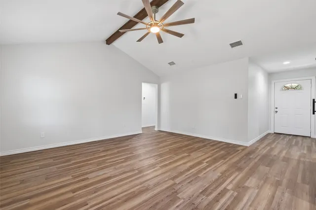 wooden floor in an empty room
