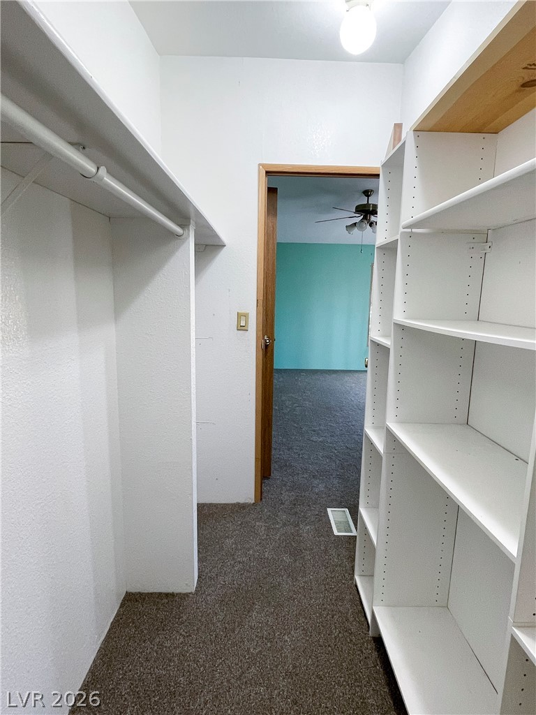 75 West Obsidian Avenue Sandy Valley, NV 89019 - Photo 22 of 23 This organized walk-in closet features ample shelving and hanging space for effortless storage.