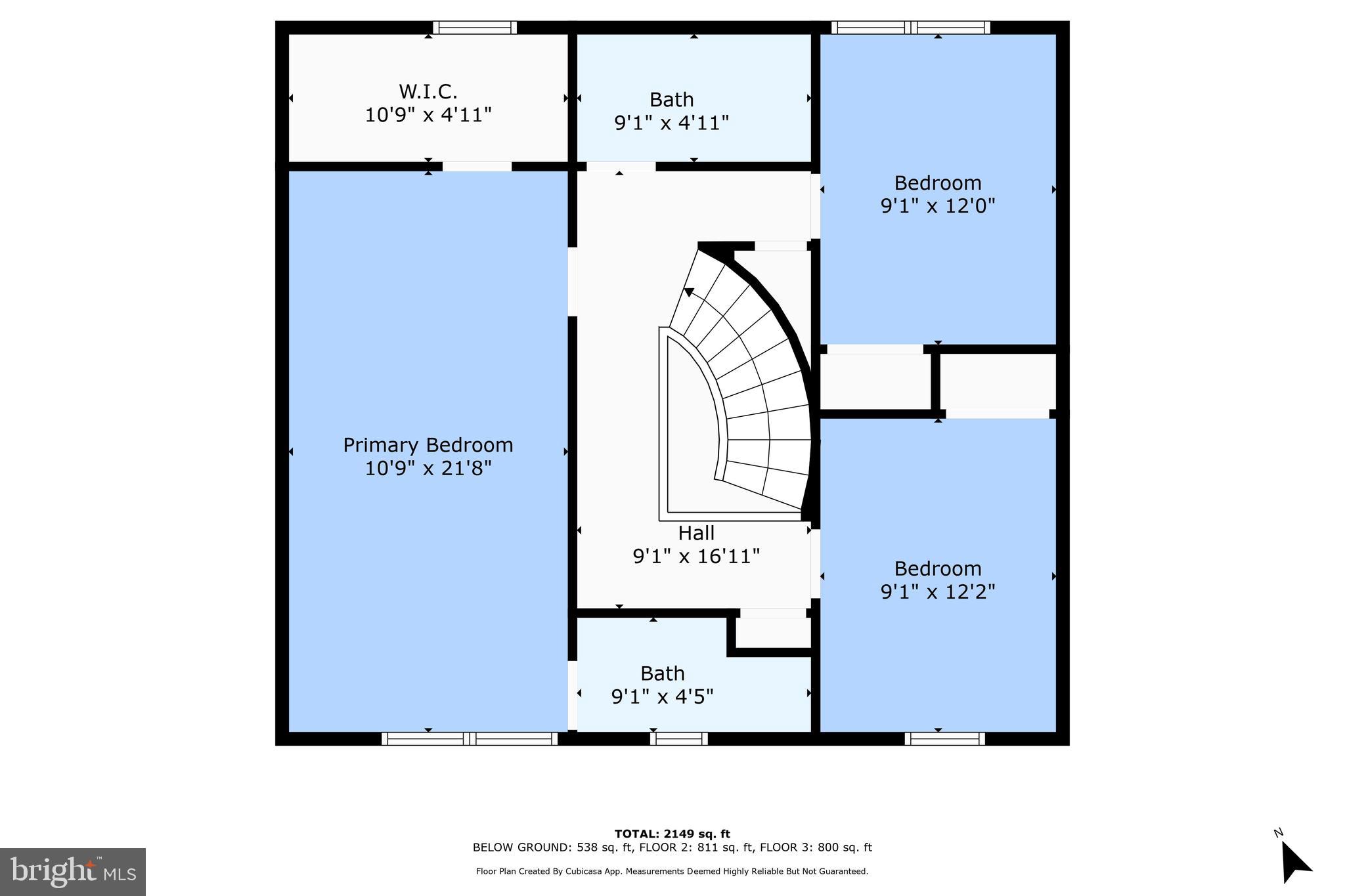 5934 Seabright Road Springfield, VA 22152 - Photo 36 of 38 Upper Level Floor Plan