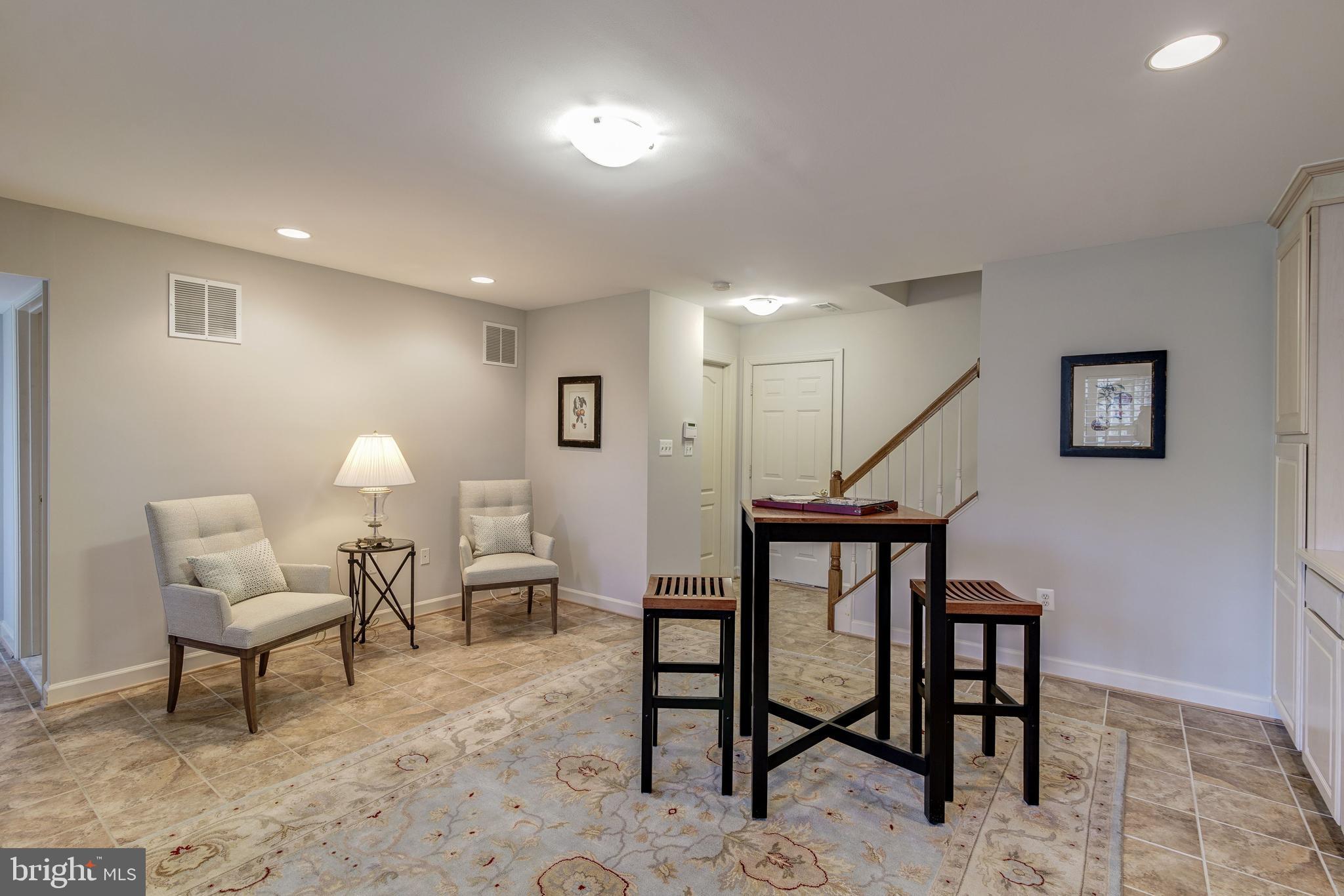 150 Rees Place Falls Church, VA 22046 - Photo 21 of 27 Recreation Room and convenient garage access