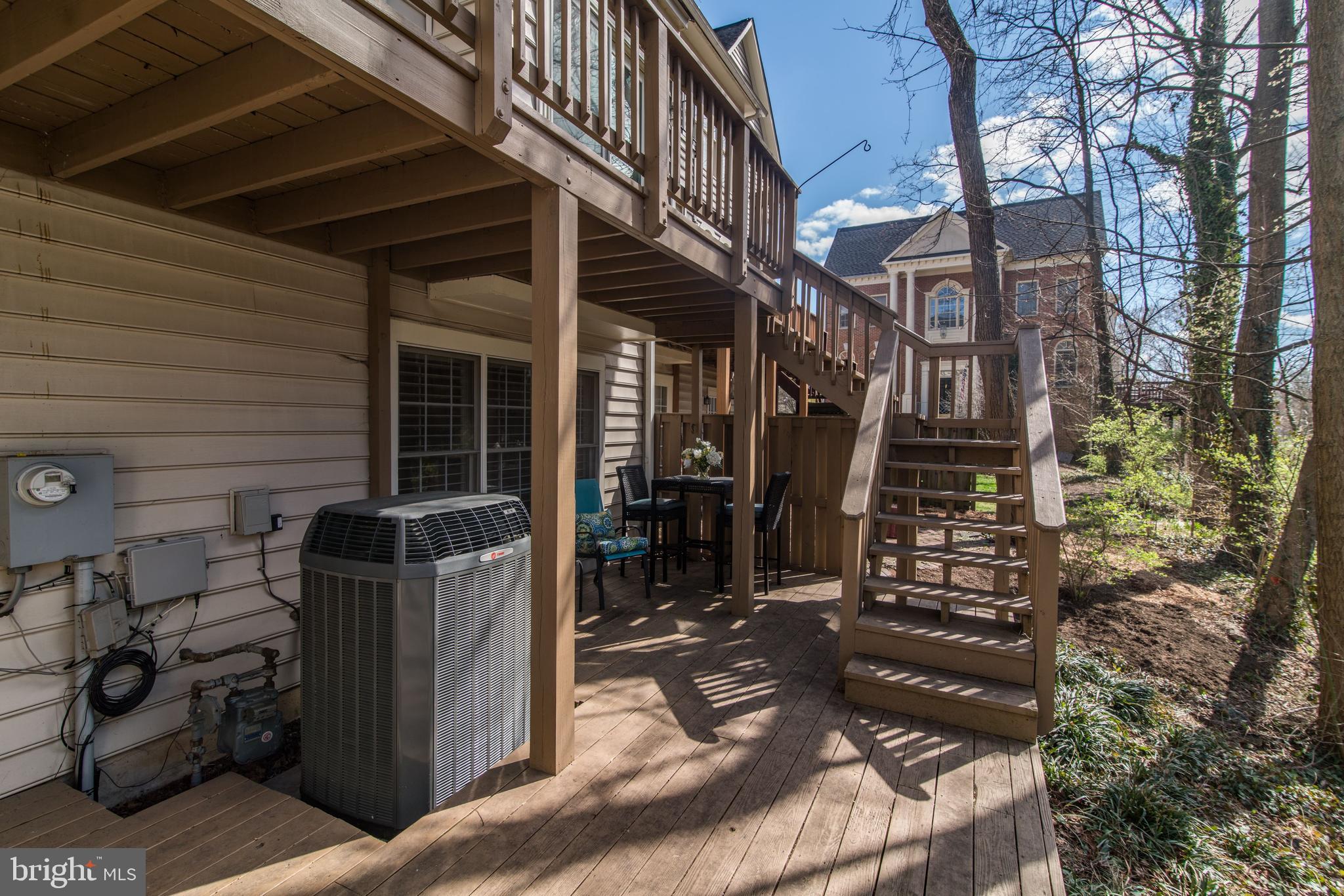 150 Rees Place Falls Church, VA 22046 - Photo 25 of 27 Stairs to lower level deck area