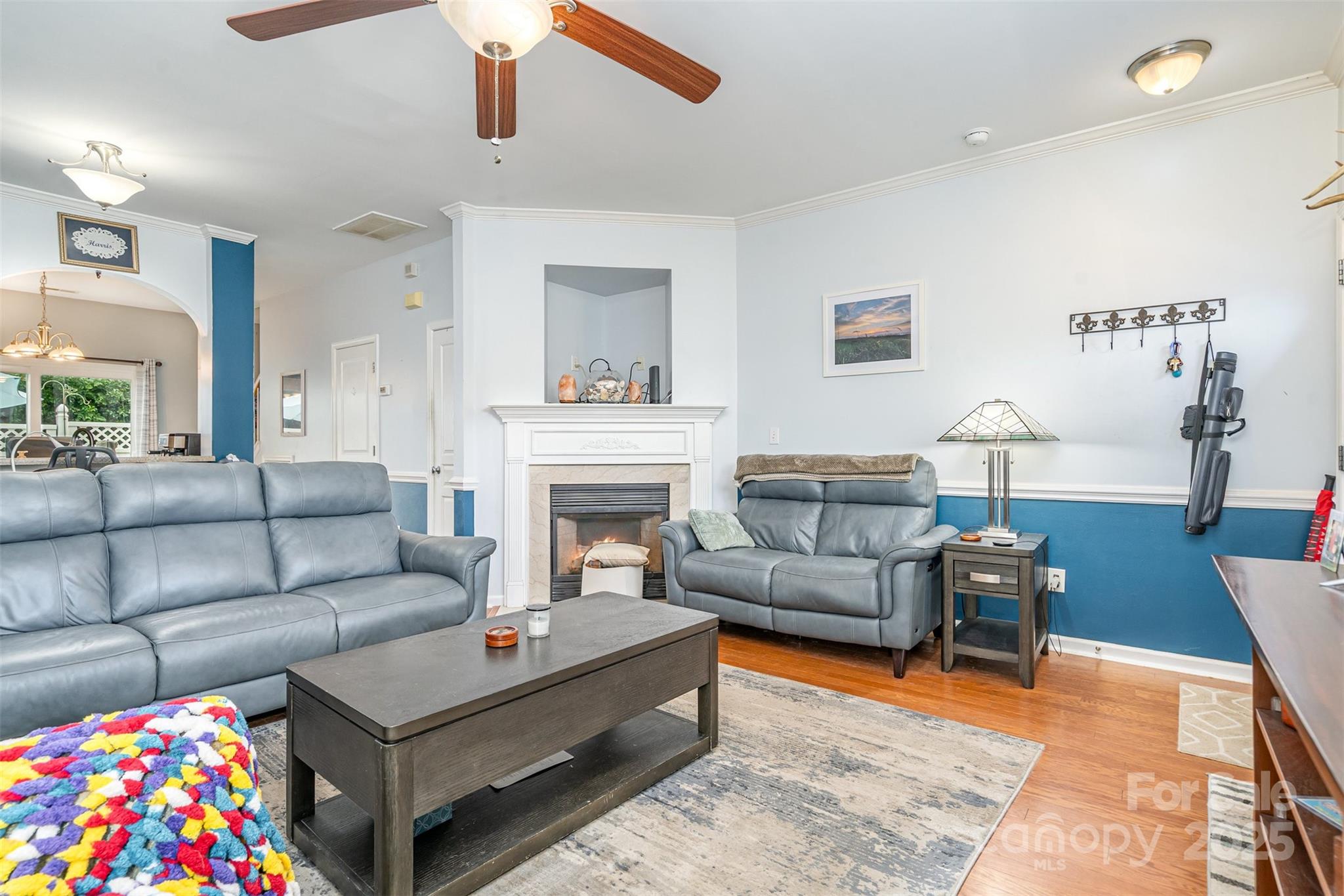 208 Dawn Mist Lane Fort Mill, SC 29708 - Photo 7 of 30 a living room with furniture and a fireplace