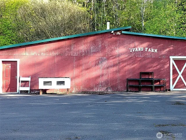 a view of a street with bench