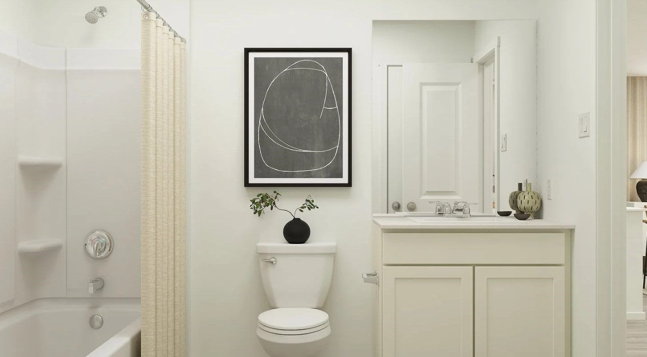 2503 American Ruby Drive Rosharon, TX 77583 - Photo 12 of 30 a bathroom with a sink a toilet and shower