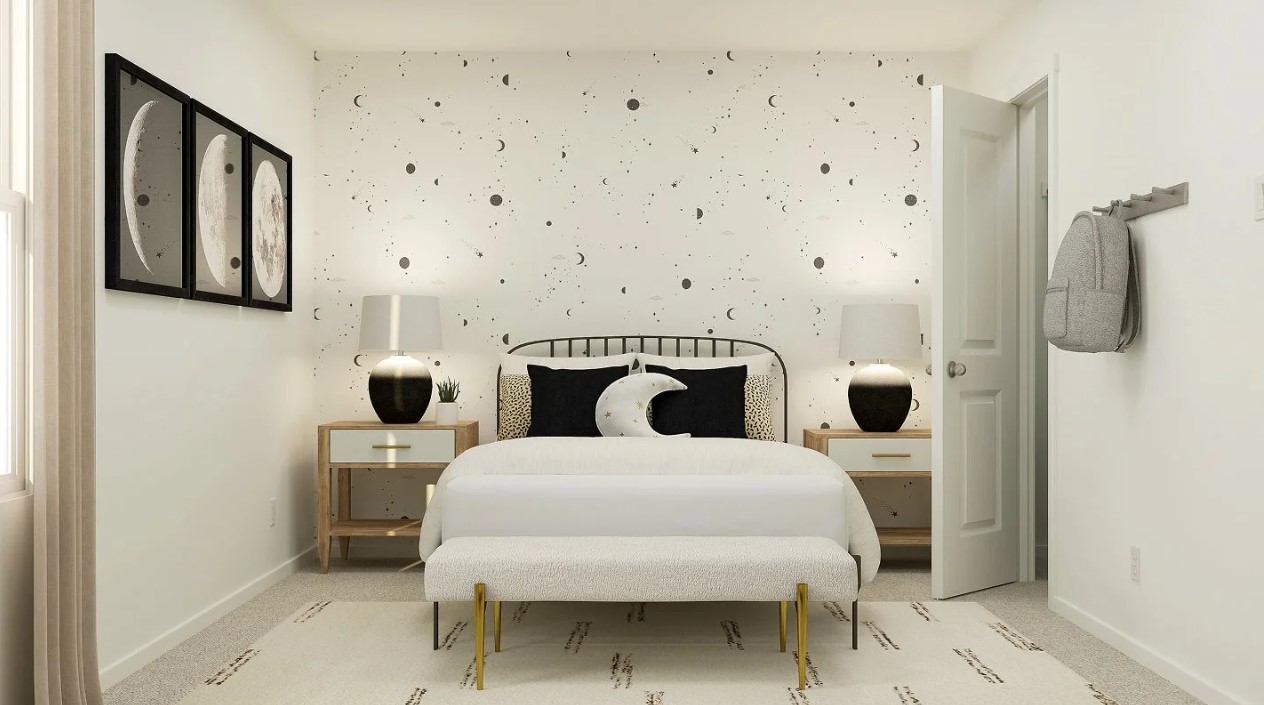 2503 American Ruby Drive Rosharon, TX 77583 - Photo 13 of 30 a bed sitting in a bedroom next to a bathroom