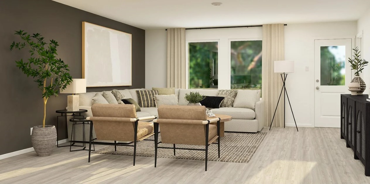 2503 American Ruby Drive Rosharon, TX 77583 - Photo 7 of 30 a living room with furniture and a large window