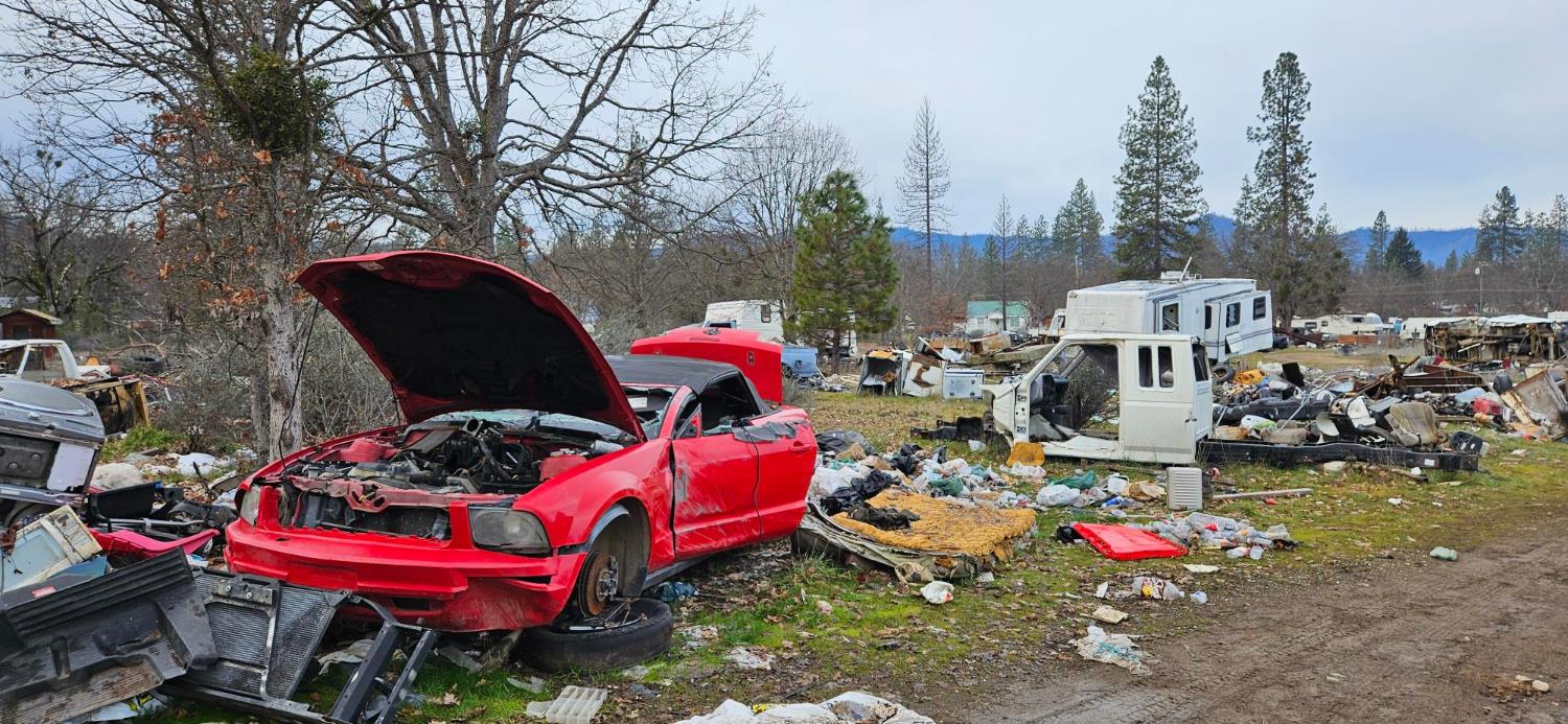 1240 Morgan Hill Road Hayfork, CA 96041 - Photo 21 of 25 a group of cars parked in a yard
