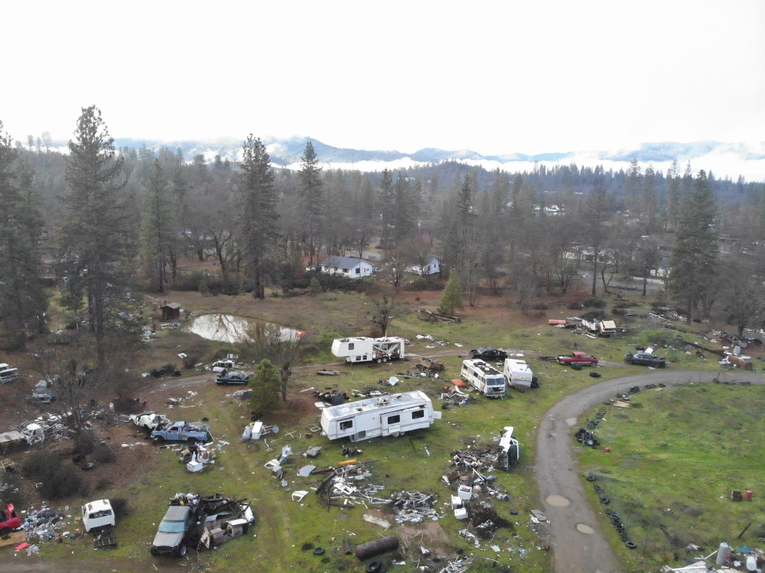 1240 Morgan Hill Road Hayfork, CA 96041 - Photo 6 of 25 a view of a town with mountains in the background