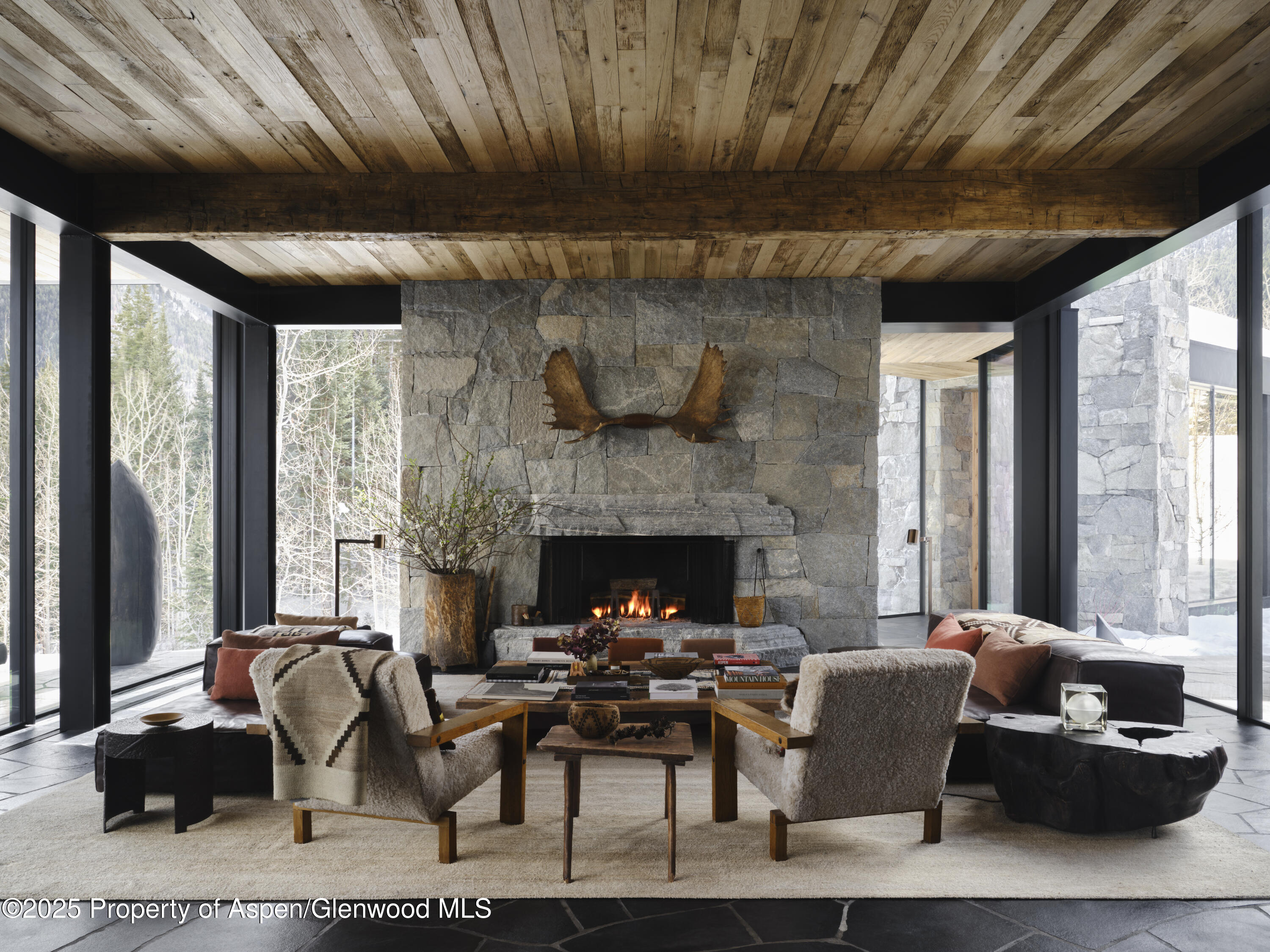 724 North Hayden Road Aspen, CO 81611 - Photo 6 of 49 Winter living room