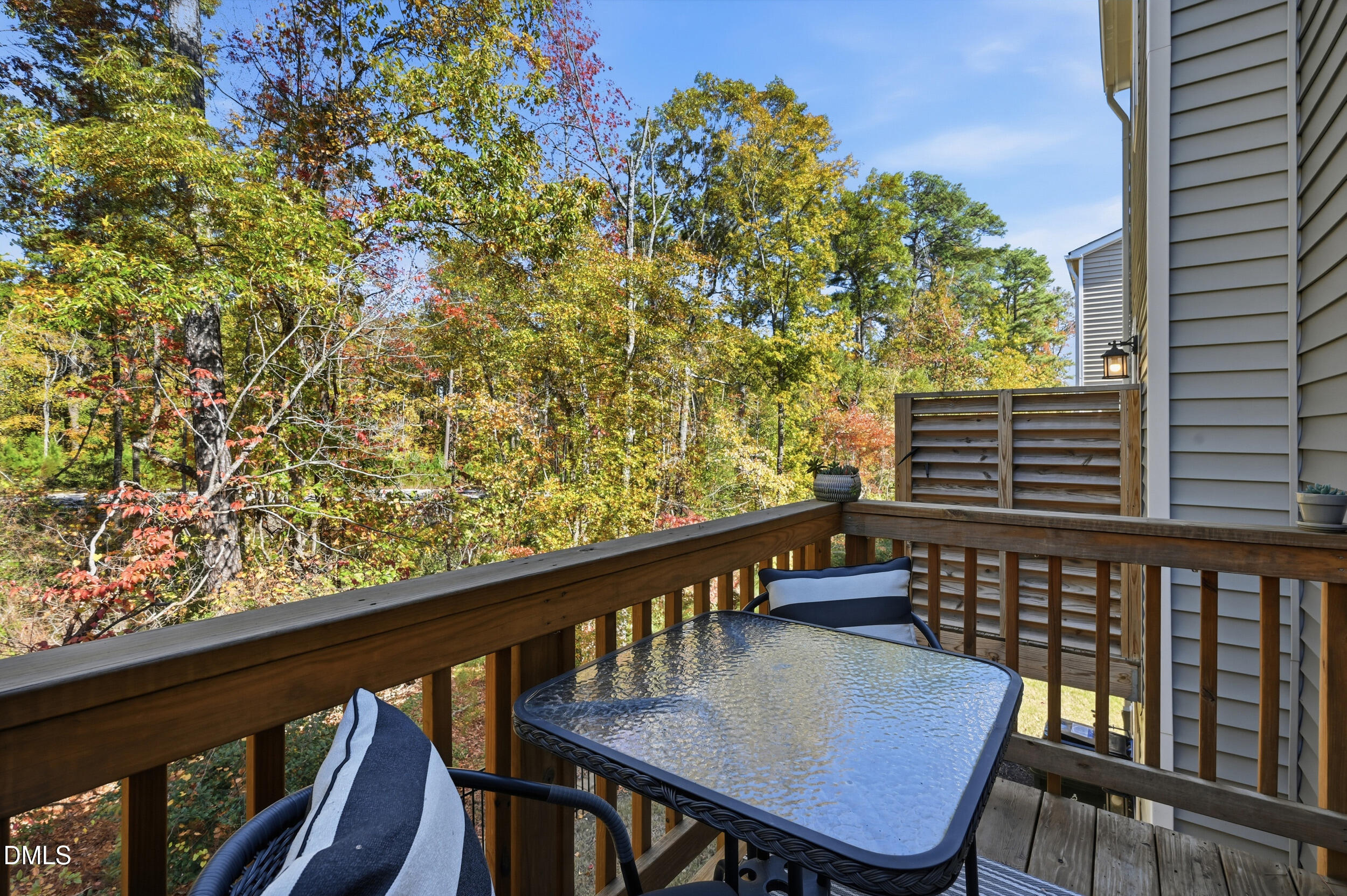 2536 Laurel Valley Way Raleigh, NC 27604 - Photo 9 of 16 a view of a balcony with a table and chairs
