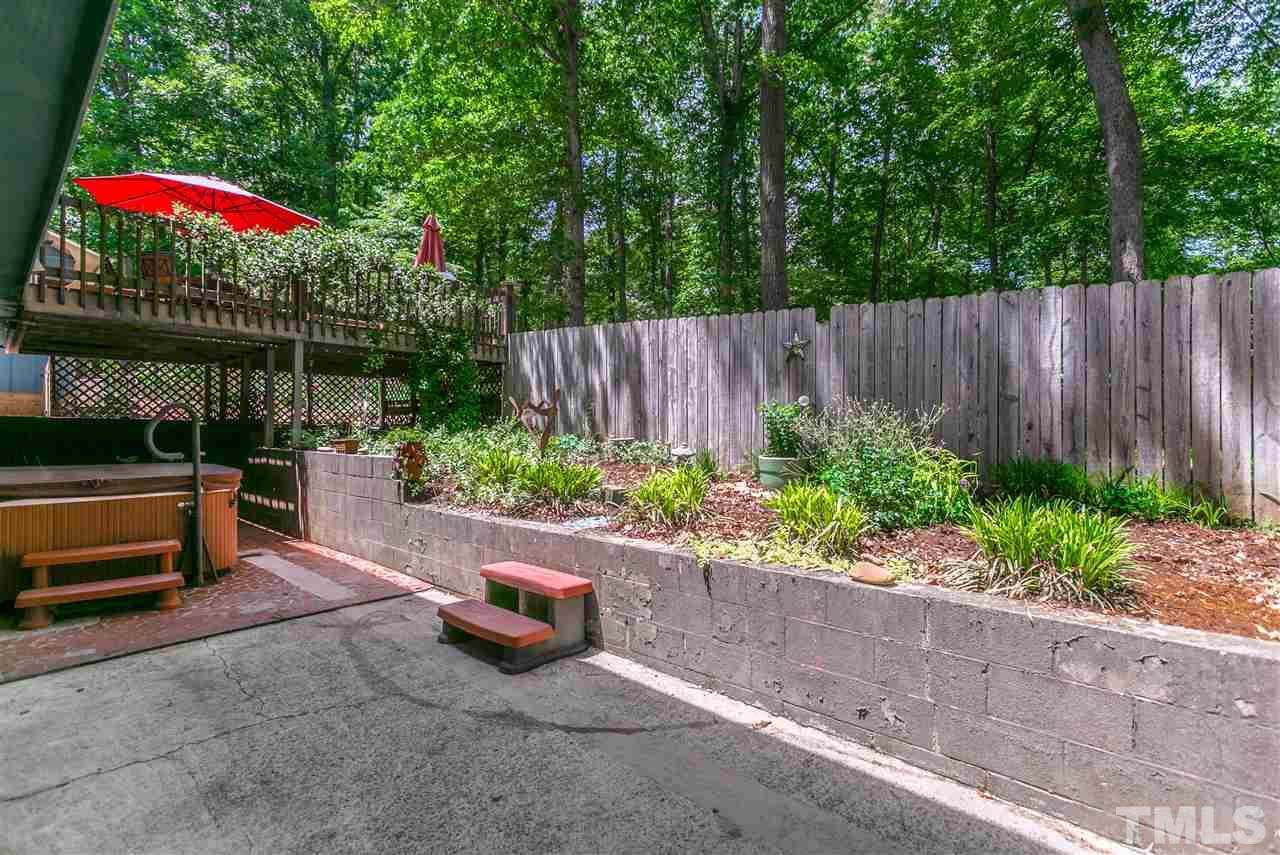 1901 Medfield Road Raleigh, NC 27607 - Photo 19 of 25 Lower Patio with Raised Garden