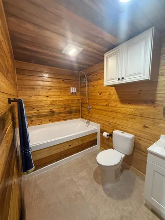 a bathroom with a sink a mirror and a toilet