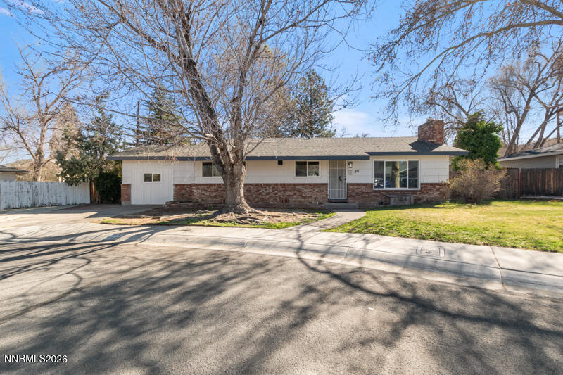 front view of house with a yard