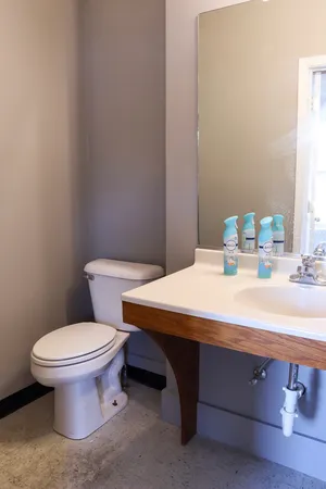 a view of a projector room with a projector