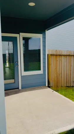 a view of entrance door